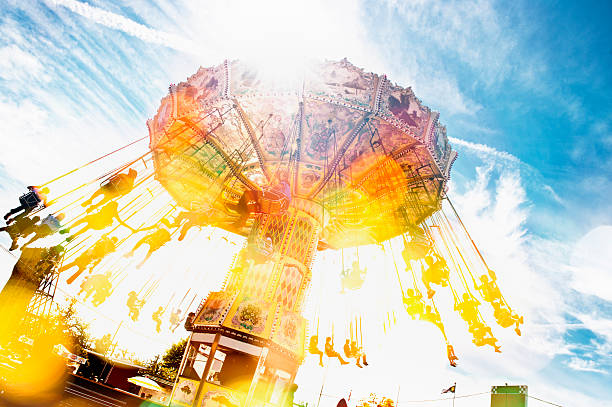 Amusement Park Ride stock photo