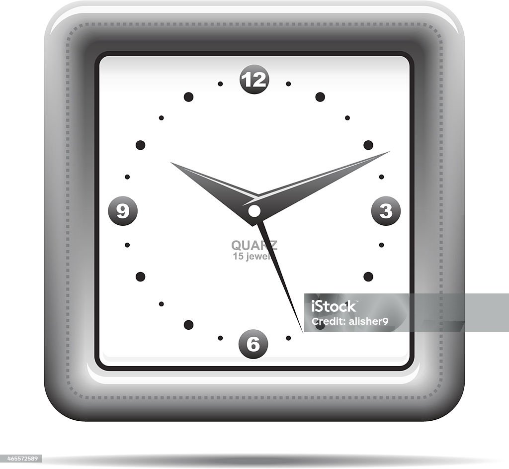 - réveil - clipart vectoriel de Aiguille de montre libre de droits