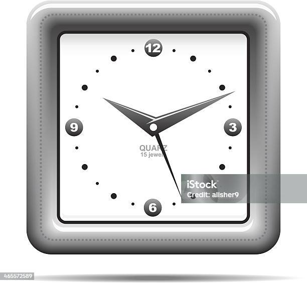 Réveil Vecteurs libres de droits et plus d'images vectorielles de Aiguille de montre - Aiguille de montre, Cadran d'horloge, En métal