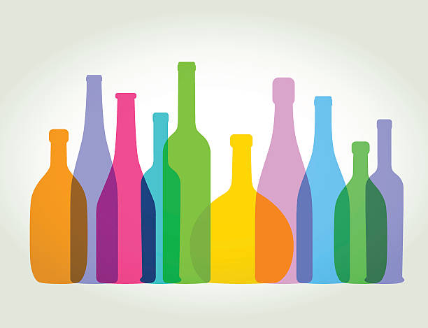 ilustrações de stock, clip art, desenhos animados e ícones de garrafas de vinho - garrafa vinho