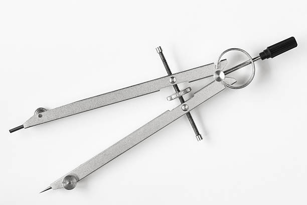 compass ausarbeitung zeichnung werkzeug - zirkel stock-fotos und bilder