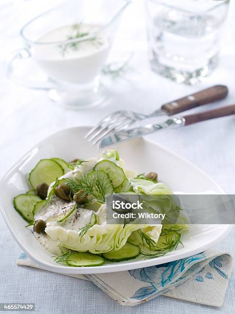 Foto de Salada e mais fotos de stock de Iogurte - Iogurte, Pepino, Sal - Tempero