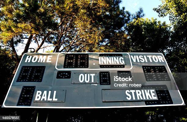 Baseball Scoreboard Stock Photo - Download Image Now - Baseball Diamond, Event, Horizontal