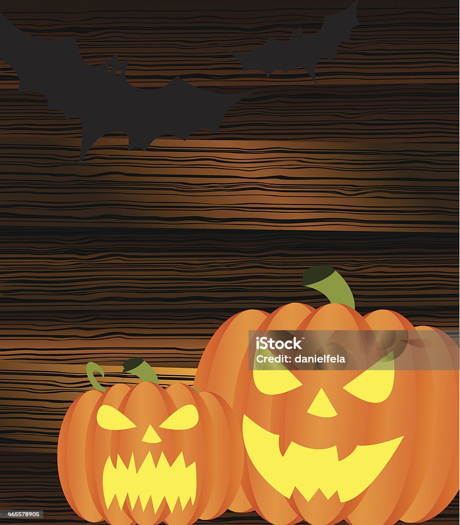 Fond-dessus de citrouilles pour Halloween - clipart vectoriel de Automne libre de droits