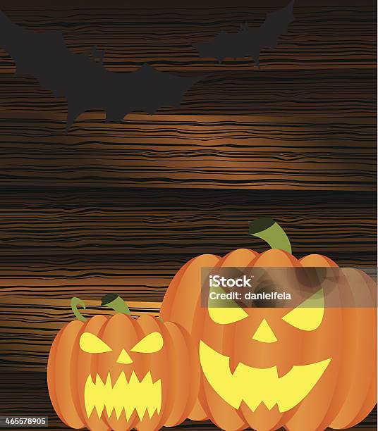 Halloween Pumpkins Sfondo - Immagini vettoriali stock e altre immagini di Allegro - Allegro, Arancione, Autunno