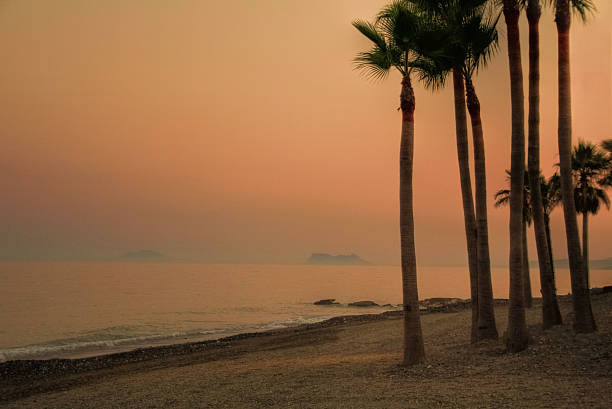 View to Strait of Gibraltar from Estepona (Spain) on 26. Jun. 2010