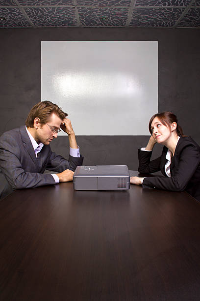 istock Nervous Business Team Fail in a Conference Room 465581651