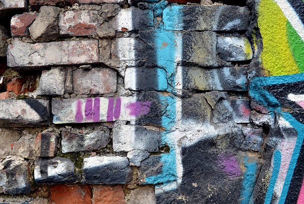 istock Grunge brick wall. Messy old urban background. 465589019