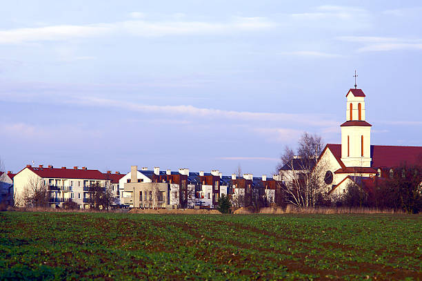 istock Village landscape in autumn 465597781