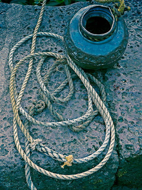 istock Copper vessel joint to pulley used for drawing water 465600798