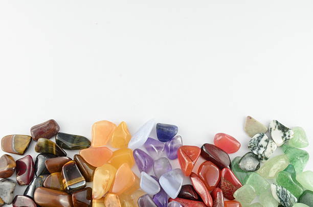 istock Close up color stones isolated 465601045