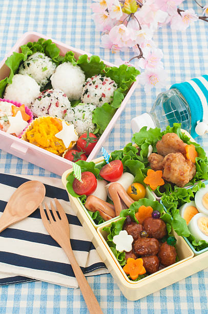 Japanese colorful lunch