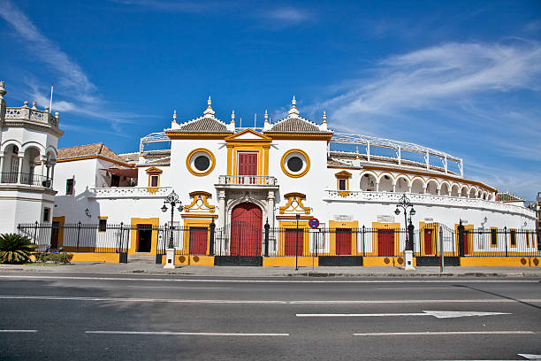 Real Maestranza Caballeria de Sevilla, in Seville, Spain Real Maestranza de Caballeria de Sevilla in Seville, Andalusia, Spain caleche stock pictures, royalty-free photos & images