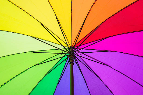 istock Color pattern of an umbrella 465603637