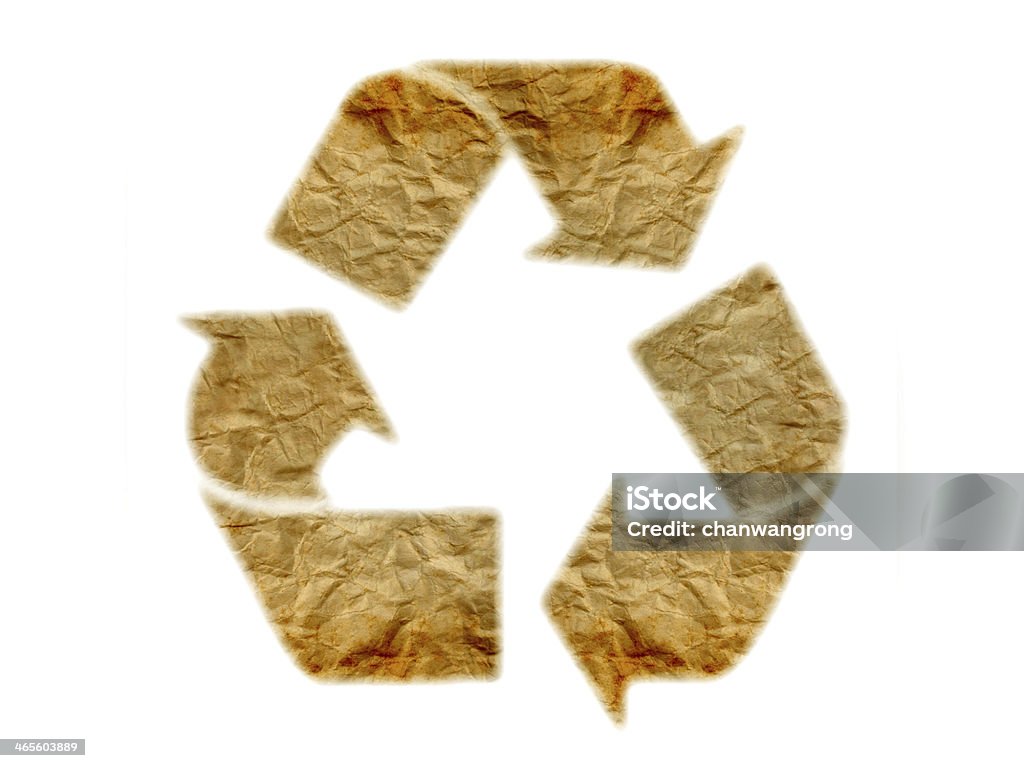 logo de reciclar - Foto de stock de Arrugado libre de derechos