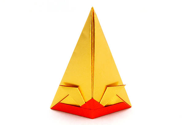 istock Origami paper Samurai Helmet Japan 465605962