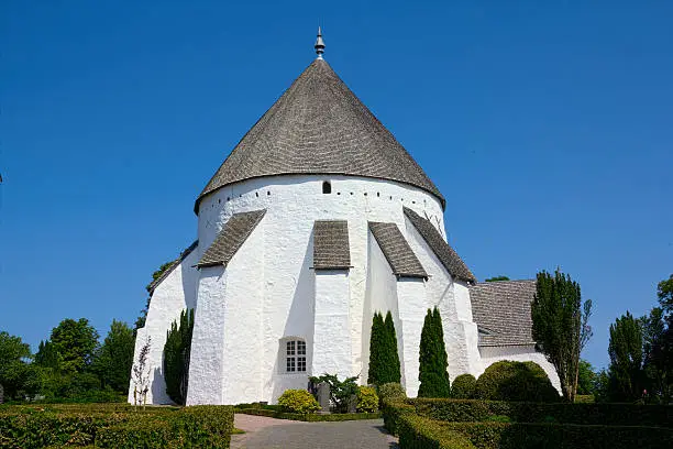 Old danish round church in Ãsterlars