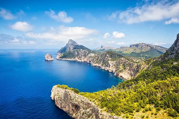 Mirador es Colomer - Cap de Formentor / Majorca Mirador es Colomer (Punta de la Nau) - Majorca nearby Cap de Formentor (Majorca/Spain). mirador stock pictures, royalty-free photos & images