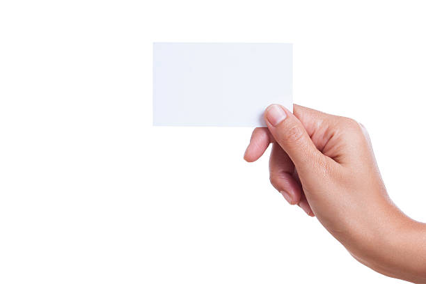 istock hand holding blank business card 465610569
