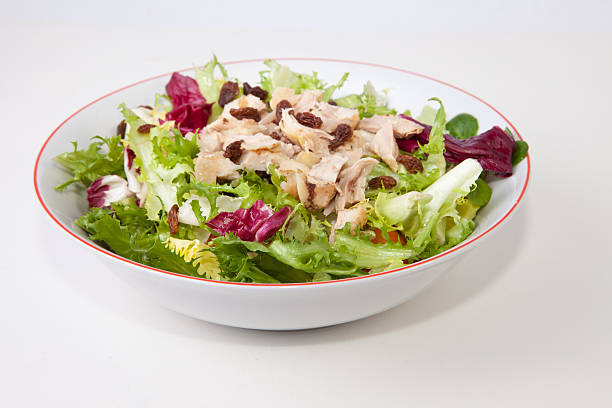 istock Chicken salad with tomatoes and raisin 465615994