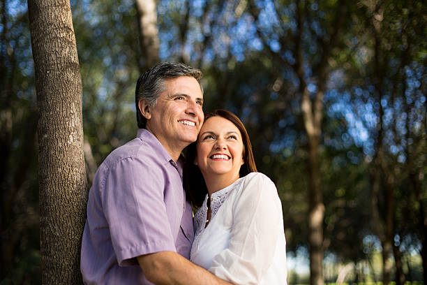 istock Happy mature couple together 465617322