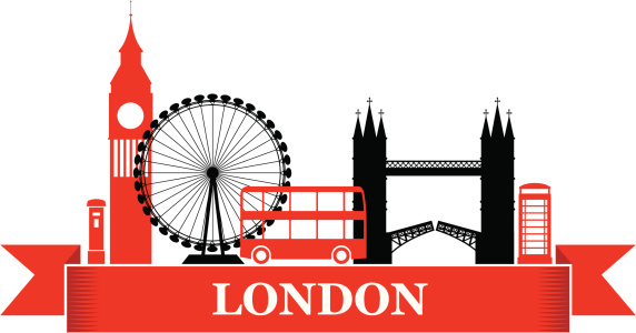 A banner with london skyline. Click below for more london, british and travel images.