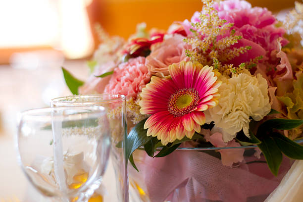 Fresh table setting for celebration