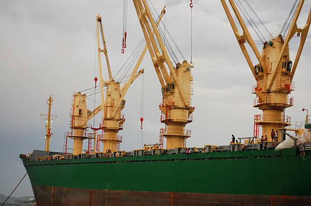 istock Ship in sea near KhoSiChang Island at Evenning time 465624005