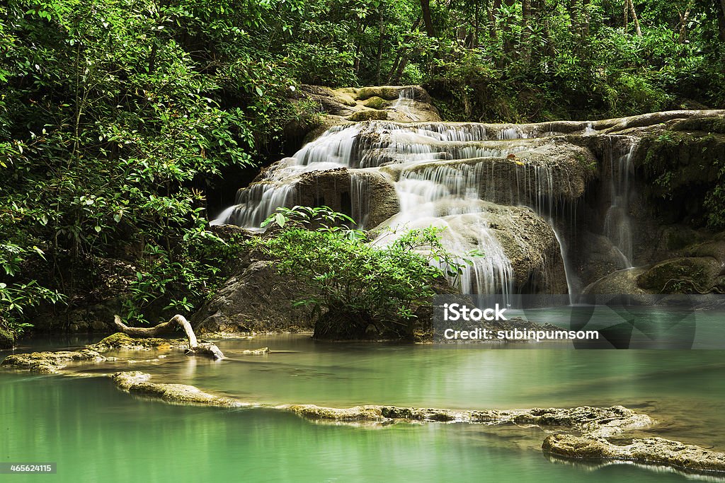 Erawan Wasserfall Deep forest - Lizenzfrei Bach Stock-Foto