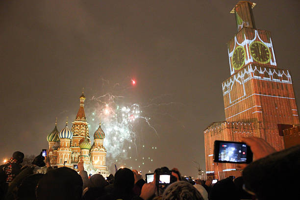 istock Fireworks over the Moscow Kremlin on New Year 2015 465624124