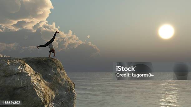 Exercise And Sunset Stock Photo - Download Image Now - 2015, Adult, Healthy Lifestyle