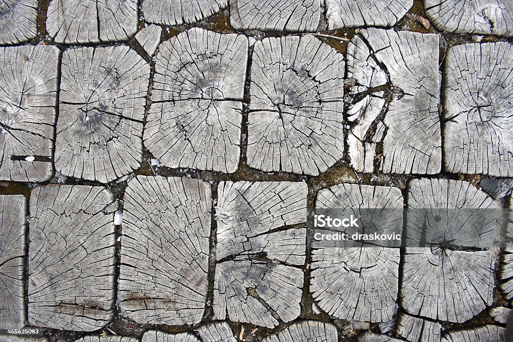 Holz und Fliesen - Lizenzfrei Bauholz Stock-Foto