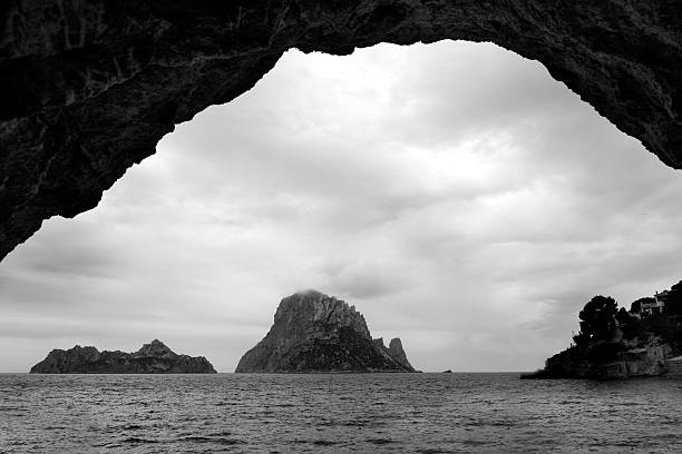 istock Cala d Hort Ibiza island beach with Es Vedra 465628306
