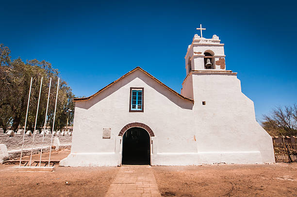 San Pedro de 아타카마 교회 스톡 사진