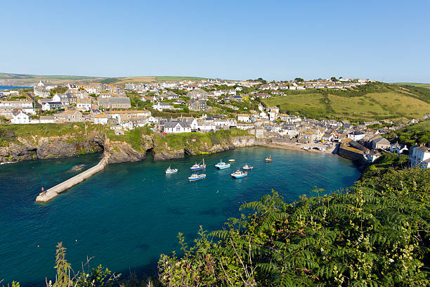 istock Boats Port Isaac harbour Cornwall England 465629097