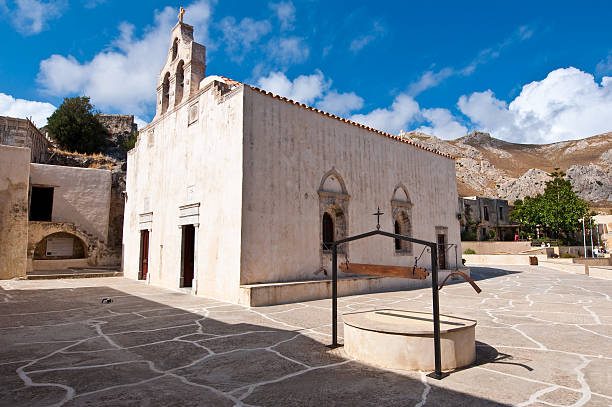 istock Main building of Preveli Monastery. Crete island, Greece. 465629312