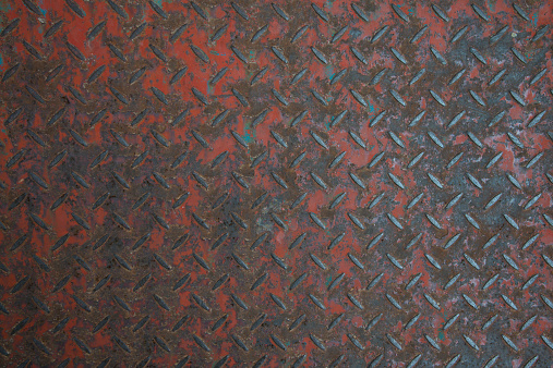 texture of rusty diamond plate,background concept 