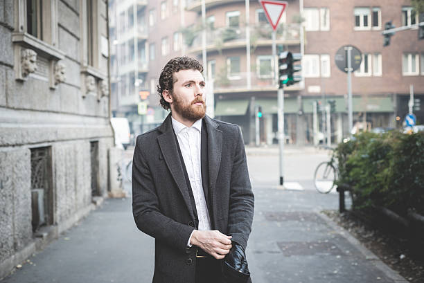 istock handsome hipster elegant man in the city 465633027