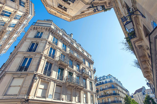 Buildings in central Paris, France. 