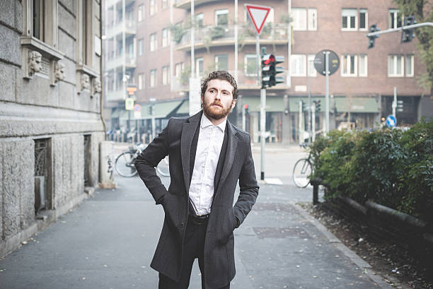 istock handsome hipster elegant man in the city 465633319