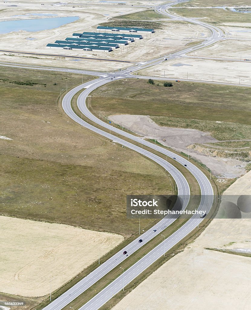 Vista aérea de uma adornos highway - Foto de stock de 2000-2009 royalty-free