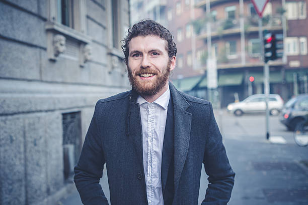 istock handsome hipster elegant man in the city 465633567