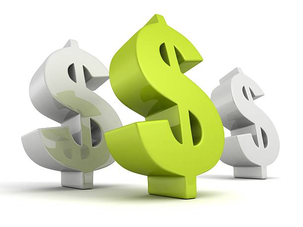 istock three big dollar currency symbols with green top 465634243