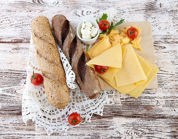 Different bread. Food background
