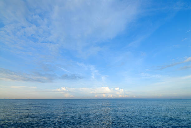 istock Horizon line between sky and sea water 465635983