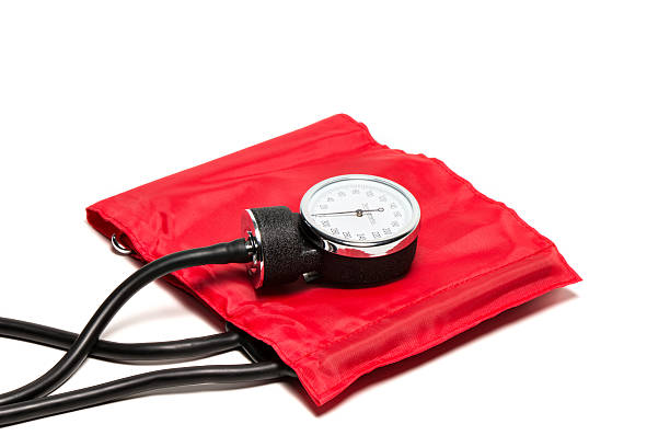 istock Blood pressure monitor, red 465636172