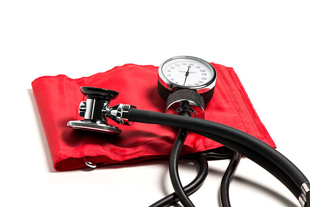 istock Blood pressure monitor, red 465636184