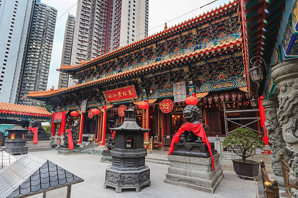 istock Landscape image of Wong Tai Sin Temple 465637655
