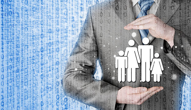istock businessman protecting family Insurance concept 465640168