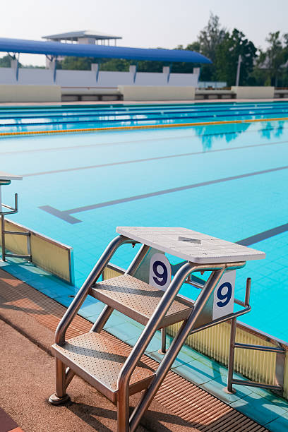 istock Swimming Pool with Platform and Lane 465641967